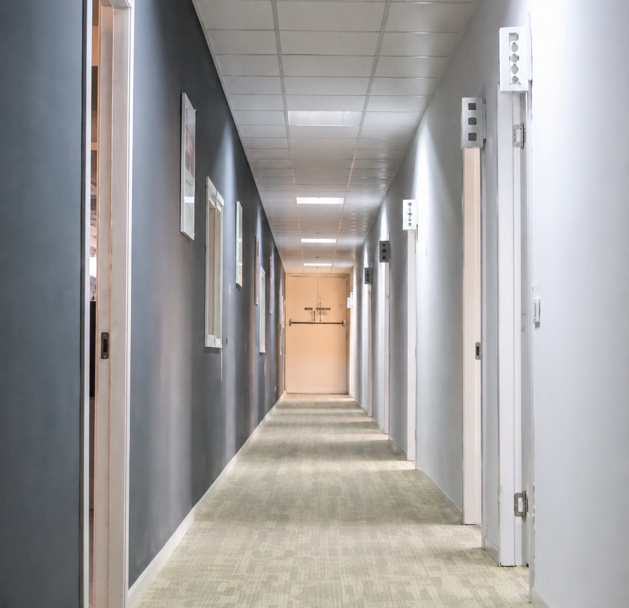 Interior corridor in the supplied company photograph